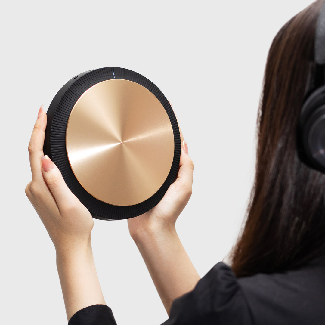 TRETTITRE T-CP8 Black CD Player | Portable Bluetooth | Award-Winning Design