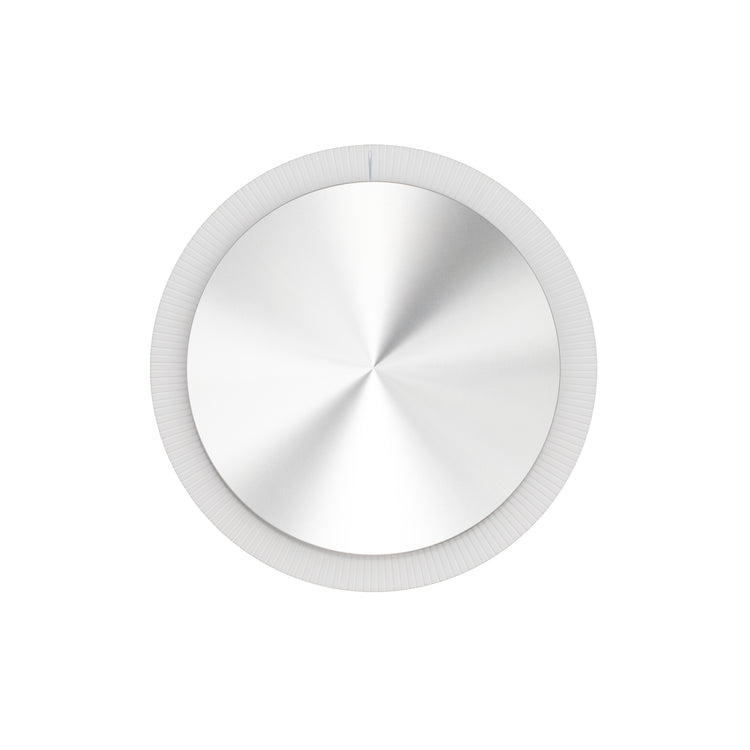 Top view of the Trettitre Bluetooth CD player with a smooth, minimalist surface designed for pure and effortless listening.