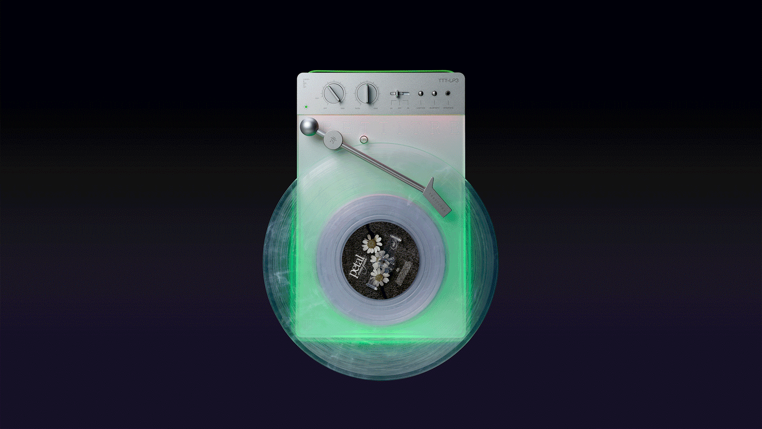 LP3 Bluetoothレコードプレーヤー + T-Rack ウォールキット | TRETTITRE