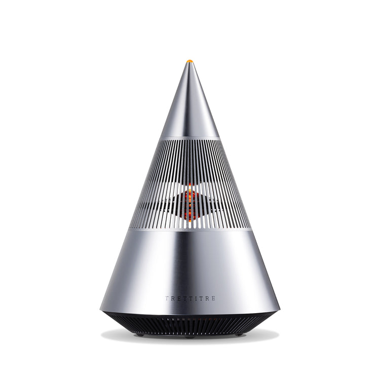 TRETTITRE TreSound Mini Bluetooth Speaker in Silver with 360° Surround Sound and aluminum design